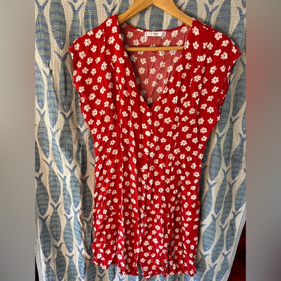 Mango red floral dress - Picture 3 of 4